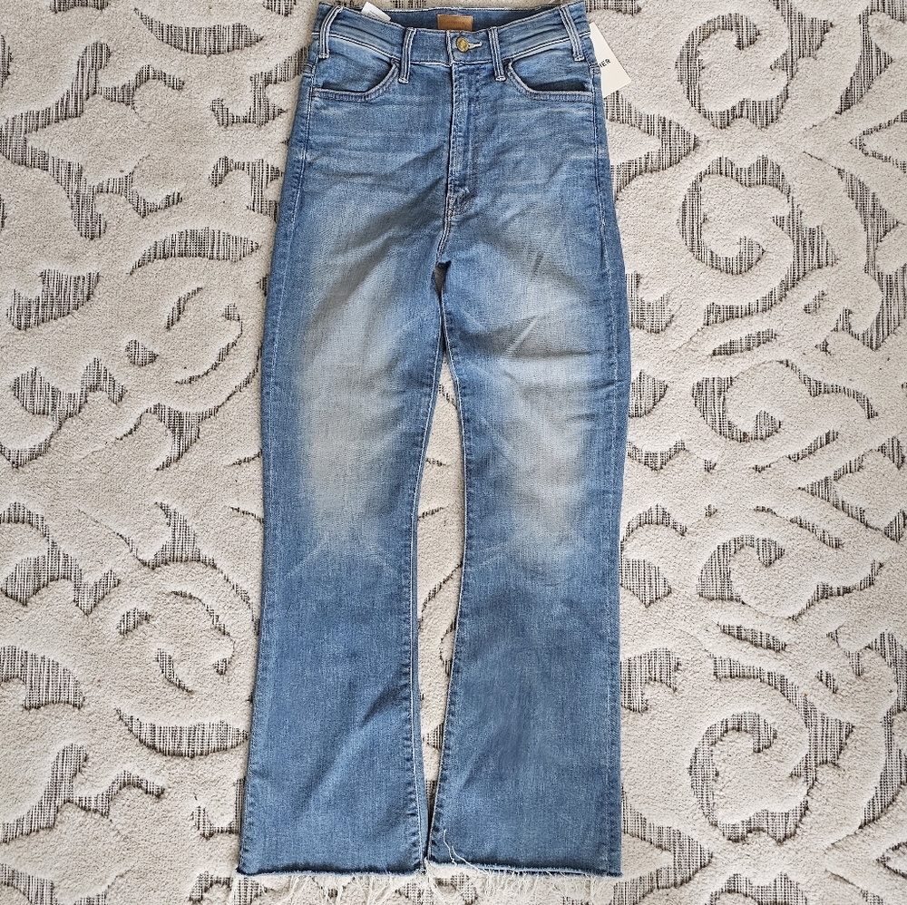 Mother the hustler ankle fray jean NWT